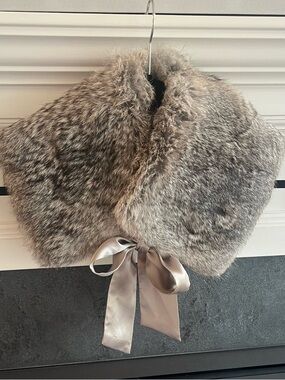 Inwear • Rabbit Fur Collar with Satin Tie